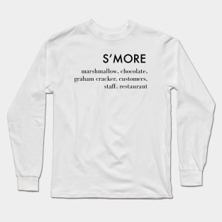 The Menu S'more (BL) Long Sleeve T-Shirt